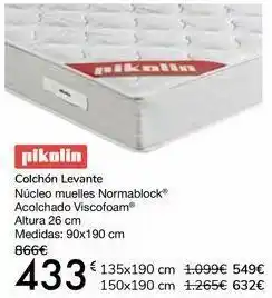 Carrefour Pikolin colchón levante oferta