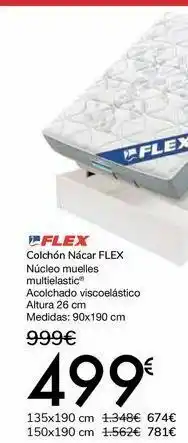 Carrefour Flex colchón nácar flex oferta