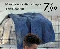 Carrefour Manta decorativa sherpa oferta