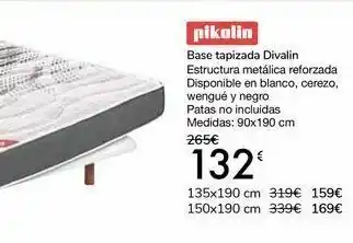 Carrefour Pikolin base tapizada divalin oferta