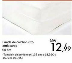 Carrefour Funda de colchón rizo antiácaros oferta