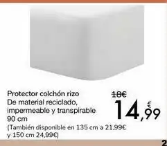 Carrefour Protector colchón rizo oferta