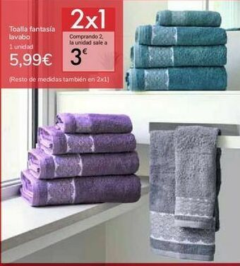 Carrefour Toalla fantasía lavabo oferta