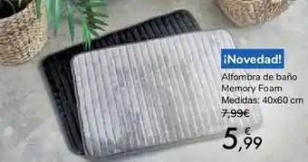 Carrefour Alfombra de baño memory foam oferta