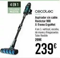 Carrefour Aspirador sin cable rockstar 900 x-treme ergowet oferta