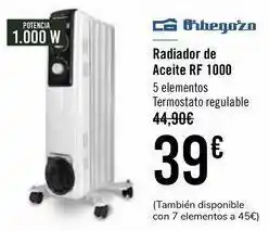 Carrefour Orbegozo radiador de aceite rf 1000 oferta