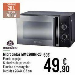 Carrefour Mandine microondas mm020bm-20 oferta