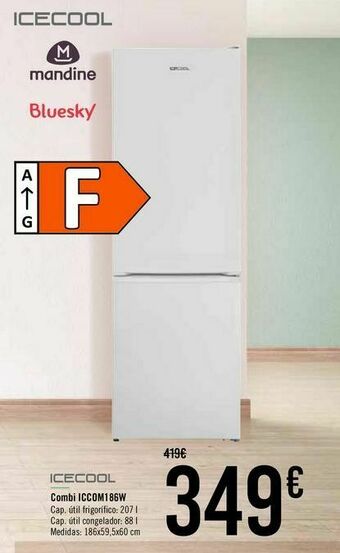 Carrefour Icecool combi iccom186w oferta
