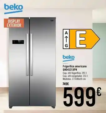 Carrefour Frigorífico americano gn04331xpn oferta