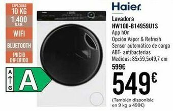 Carrefour Haier lavadora hw100-b14959u1s oferta