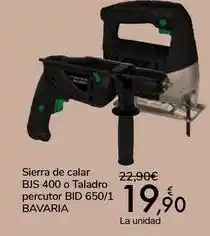 Carrefour Sierra de cala bjs 400 o taladro percutor bid 650/1 bavaria oferta