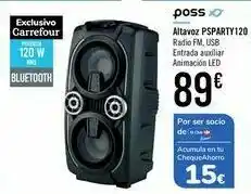 Carrefour Altavoz psparty120 poss oferta