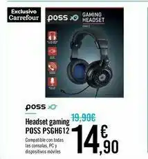 Carrefour Headset gaming poss psgh612 oferta