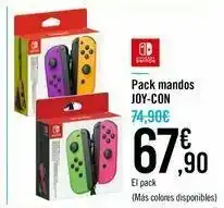Carrefour Pack mandos joy-con nintendo switch oferta