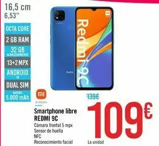 Carrefour Smartphone libre redmi 9c xiaomi oferta