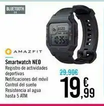 Carrefour Smartwatch neo amazfit oferta