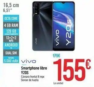 Carrefour Smartphone libre y20s vivo oferta