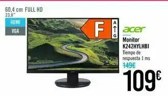 Carrefour Monitor k242hylhbi acer oferta