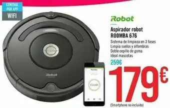 Carrefour Aspirador robot roomba 676 irobot oferta