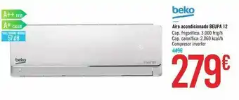 Carrefour Aire acondicionado beupa 12 beko oferta