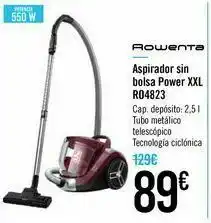 Carrefour Aspirador sin bolsa power xxl ro4823 rowenta oferta