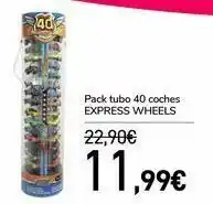 Carrefour Pack tubo 40 coches express wheels oferta