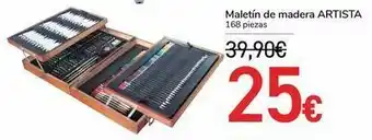Carrefour Maletín de madera artista oferta