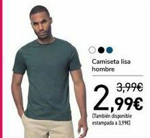 Carrefour Camiseta lisa hombre oferta