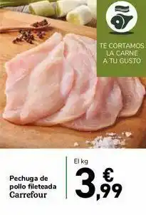 Carrefour Express Pechuga de pollo fileteada carrefour oferta