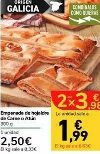 Carrefour Express Empanada de hojaldre de carne o atún oferta