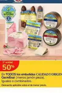 Carrefour Express En todos los embutidos calidad y origen carrefour (menos jamón pieza) oferta