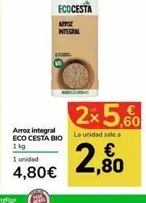 Carrefour Express Arroz integral eco cesta 1 kg oferta