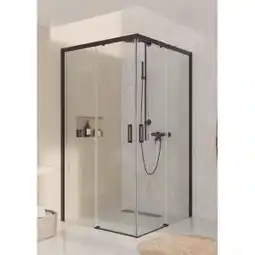 Brico Depôt Mampara cuadrada, 90x90x195 cm, vidrio de seguridad 6mm. antical oferta