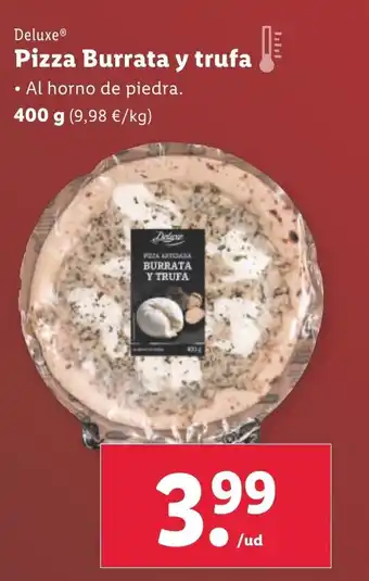 Lidl Deluxe® Pizza Burrata y trufa! oferta