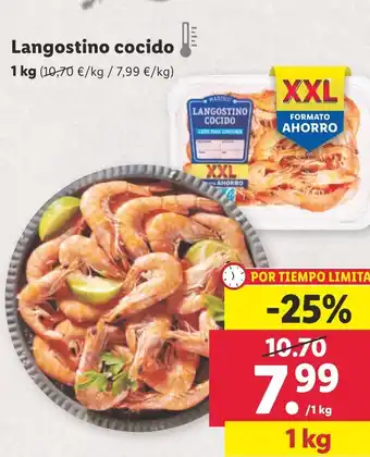 Lidl Langostino cocido oferta