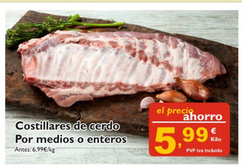 Cash Ecofamilia Costillares de cerdo Por medios o enteros oferta
