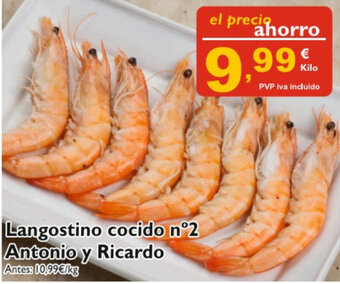 Cash Ecofamilia Langostino cocido n 2 Antonio y Ricardo oferta
