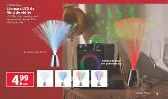 Lidl Lámpara LED de fibra de vidrio oferta