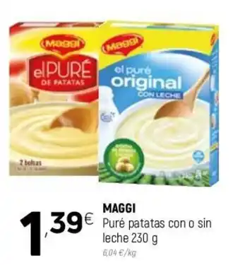Coviran Maggi Puré patatas con o sin leche 230g oferta