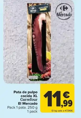 Carrefour Pata de pulpo cocida XL Carrefour El Mercado oferta