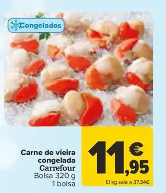 Carrefour Carne de vieira congelada Carrefour oferta