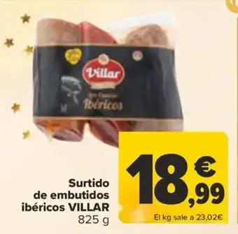 Carrefour Surtido de embutidos ibéricos VILLAR oferta
