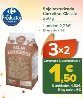Carrefour Soja texturizada Carrefour Classic oferta