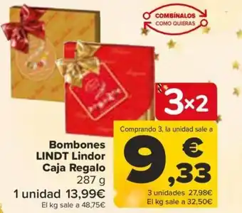 Carrefour Bombones LINDT Lindor Caja Regalo oferta