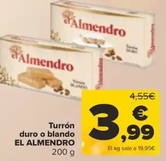 Carrefour Turrón duro o blando EL ALMENDRO oferta
