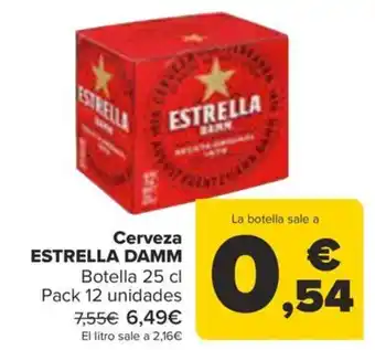 Carrefour Cerveza ESTRELLA DAMM oferta
