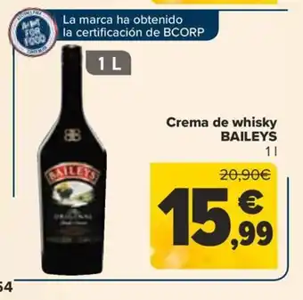 Crema de whisky BAILEYS