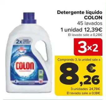 Carrefour Detergente líquido COLON oferta