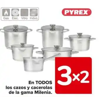 Carrefour EN TODOS los cazos y cacerolas de la gama Milenia. oferta