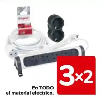 Carrefour EN TODO el material eléctrico. oferta